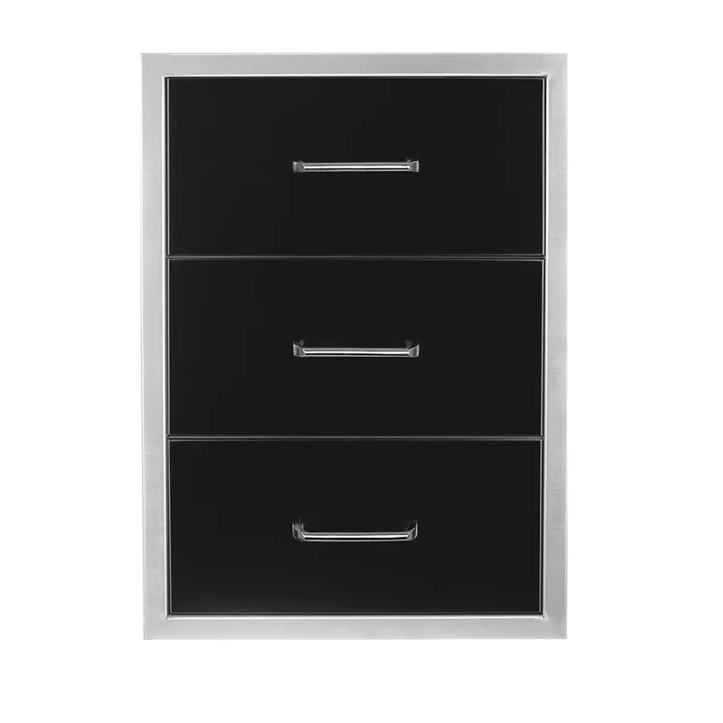 Wildfire Outdoor Living WFTDW1926-BSS 19 X 26 Triple Access Drawer
