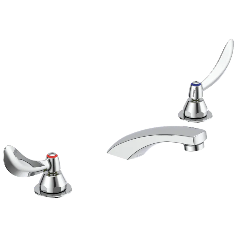 Delta 23C334 Commercial 23C1 Two Handle Widespread Bathroom Faucet - Less Pop-Up