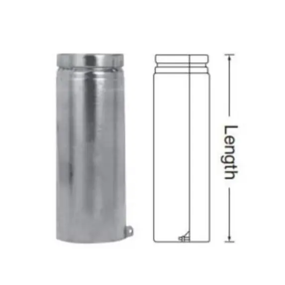 Duravent 6BV18A Pipe B Vent 6 Inch x 18 Inch Adjustable