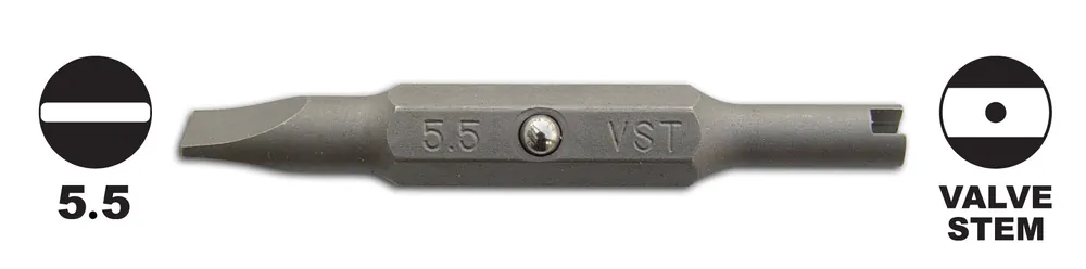 Megapro F5.5-VST Flat(slot) 5.5 x Valve Stem Bit
