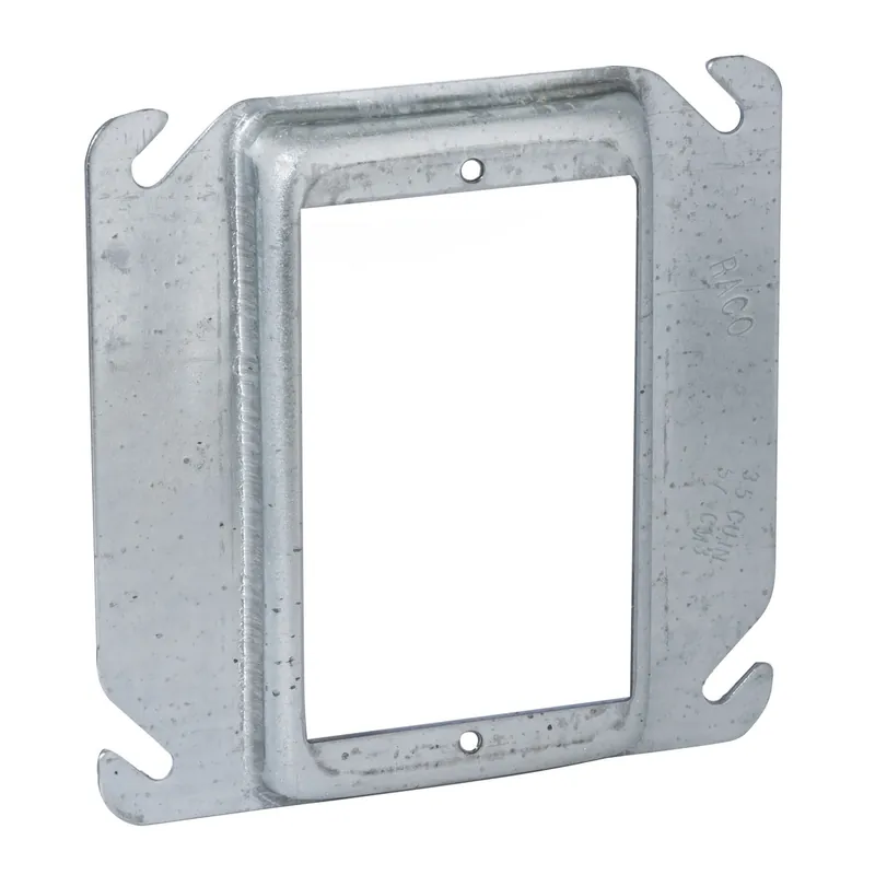 Raco 782 4 in. Square Single Device Covers, Raised 1/2 in. Tile