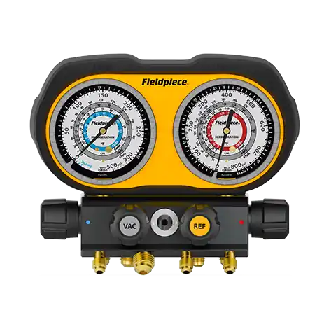 Fieldpiece GS434F Analog Gauge Set 4 Port Manifold