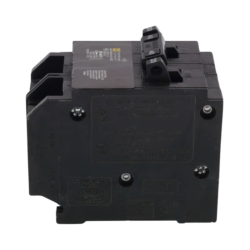 Square D HOMT2020240 Homeline Tandem Plug-In Circuit Breaker, (1) 20A (2) 40A, 120/240VAC, 2-Pole