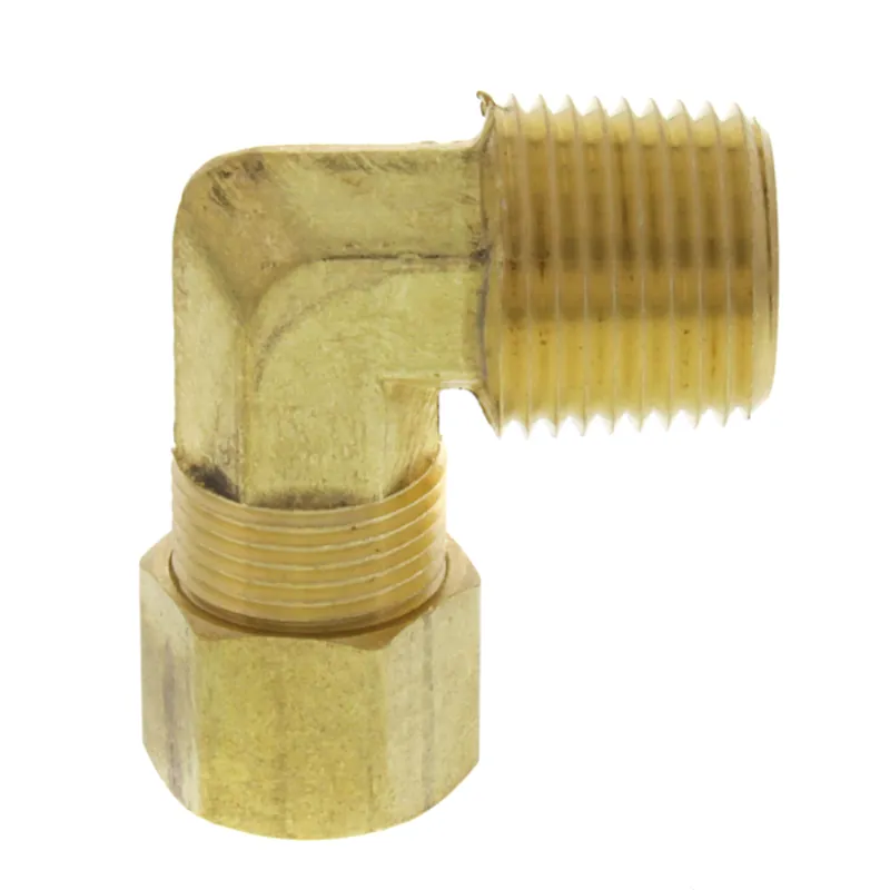 Bluefin BCME038 3/8 inches od x 3/8 inches mip Brass Compression Elbow (Lead Free)