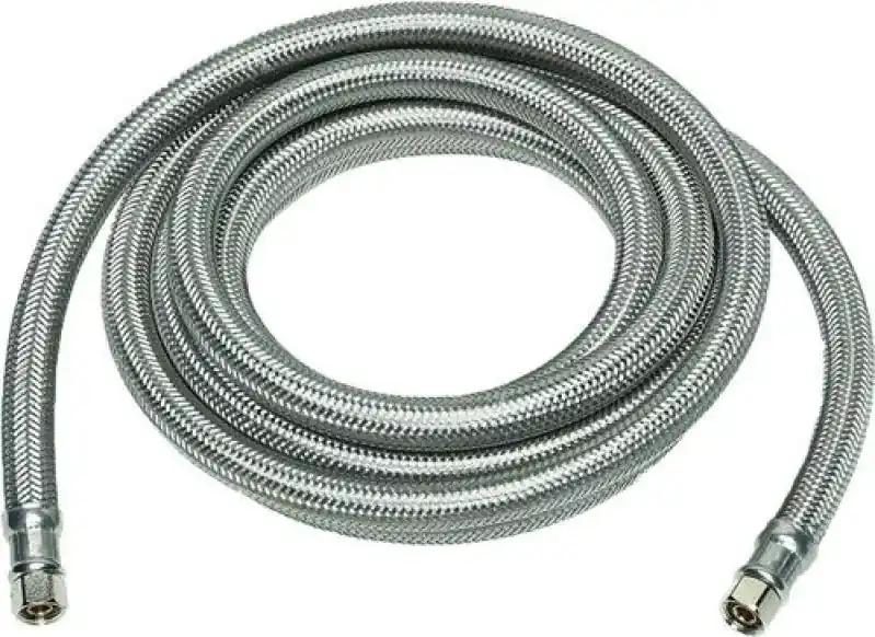Flow Master IS010 1/4 inches Compression X 1/4 inches Compression X 10 feet Stainless Steel Braided Supply