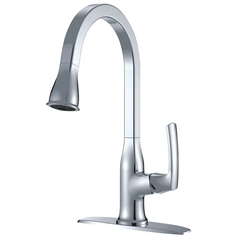 Compass Manufacturing 192-6413 Cardania Single Handle Kitchen Faucet