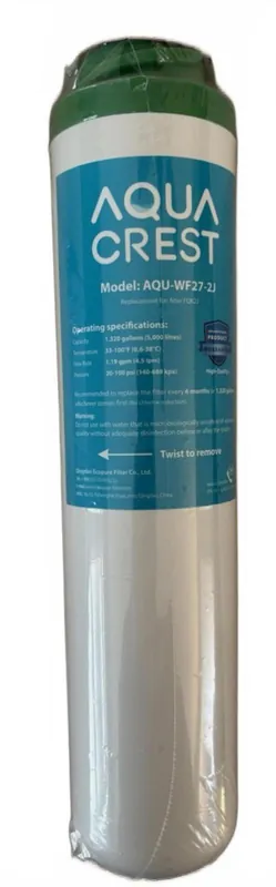 Aquacrest AQU-WF27-2J Water Filter 2 Count Replacement for GE FQK2J, FQK1K