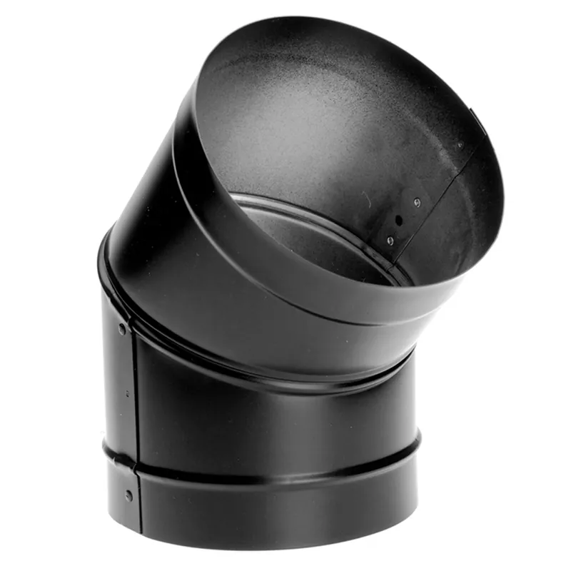 Duravent 8DBK-E45 DuraBlack Stove Pipe 8 in 45 deg