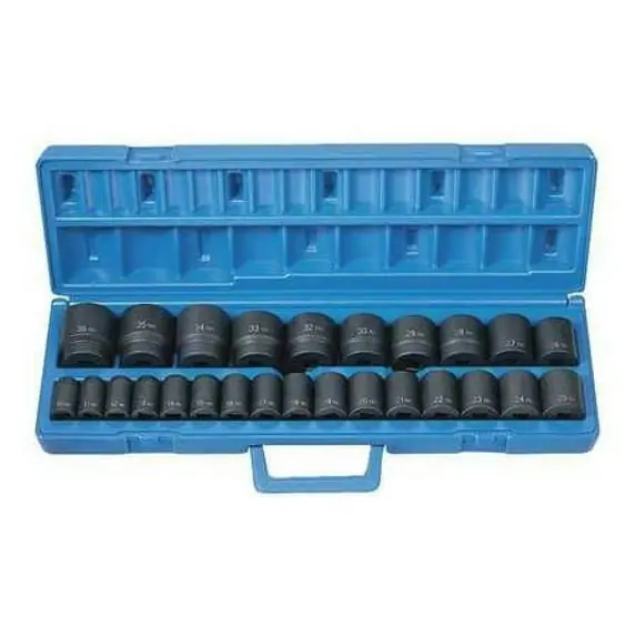 Grey Pneumatic 1326M 1/2 inches Driver Metric Standard Length - 26 Piece