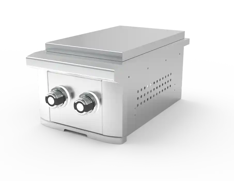 Wildfire Outdoor Living WFDBLSBRN-SS-LP Ranch Pro Double Side Burner 304 ss Propane