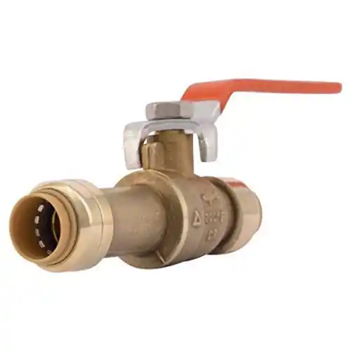 Cash Acme UR24735 SharkBite Max Slip Quarter-Turn Push Ball Valve 1/2 inches x 1/2 inches