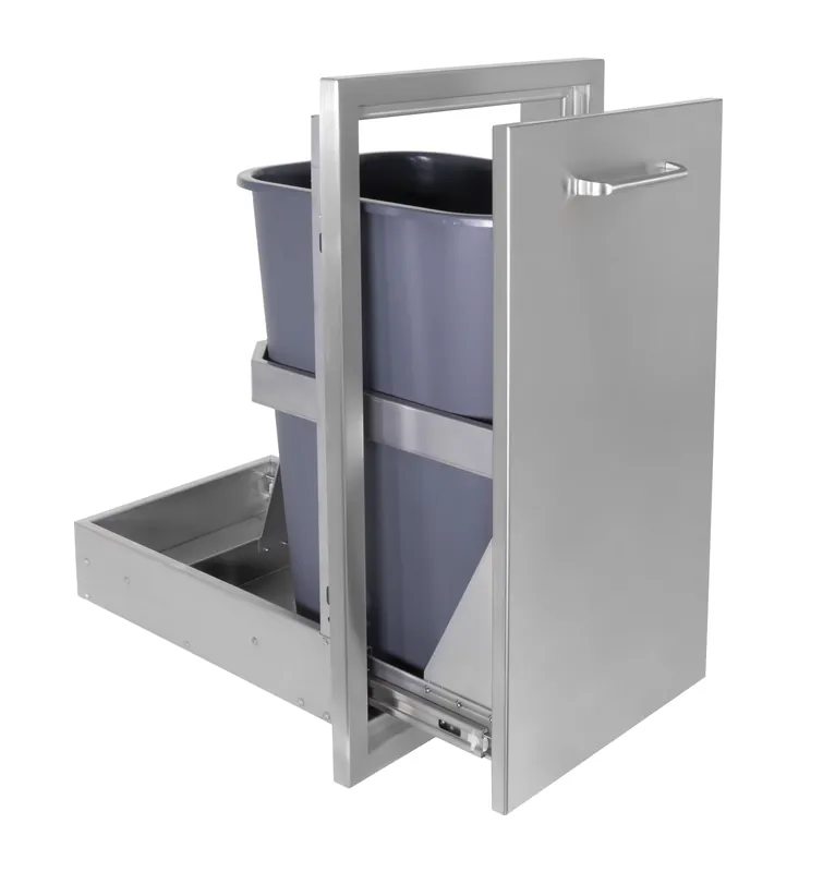 Wildfire Outdoor Living WFTRDW1426-SS 14 X 26 304 Stainless Steel Roll Out Trash Drawer
