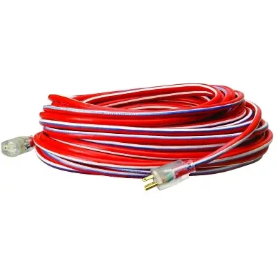 Southwire 02548USA1 Stripes Extension Cord, 50 ft, 1 Outlet