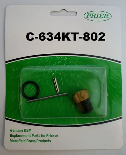 Prier Products C-634KT-802 Replacement Stopper Kit For C-634 Wall Hydrant