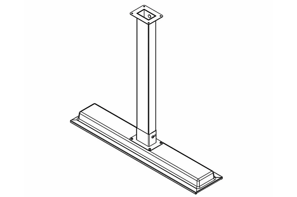 Bromic Heating BH3130024 Platinum Electric Mounting Pole 4′