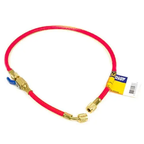 Yellow Jacket 25660 Plus II 1/4 inches Hose w/ Flexflow Valve 60 inches