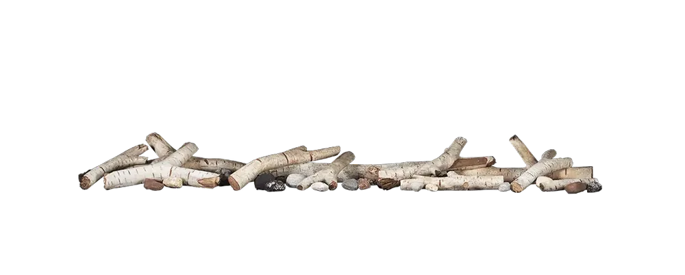 Napoleon Hearth BLKL birch log kit for use with 62 inch fireplaces
