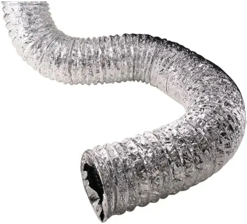 Deflect-O FLS-0425 Metallic Ducting with Scrim 4 inches x 25-ft