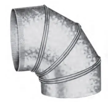 Seal Tite ELP-2405 5 inches 24 Gauge Handcrafted Elbow