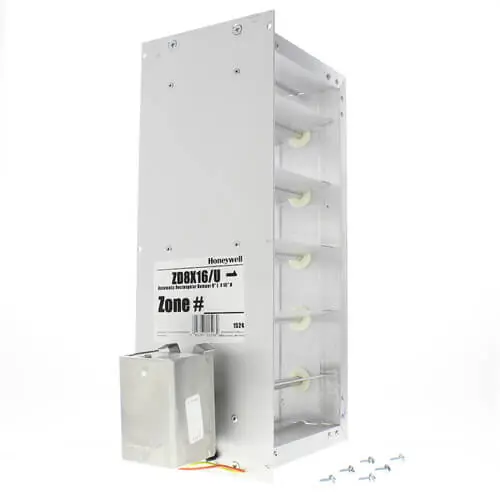 Honeywell ZD8X16 8 x 16 inch Rectangular Zone Damper