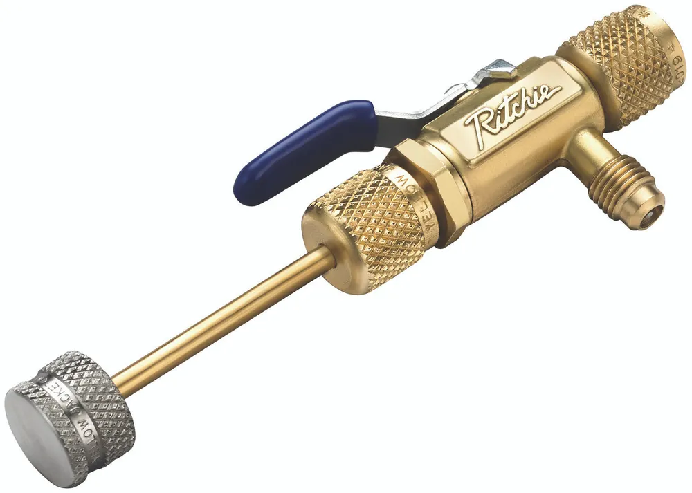 Yellow Jacket 18991 RealTorque 1/4 inches Vacuum/Charge Valve with Side Port
