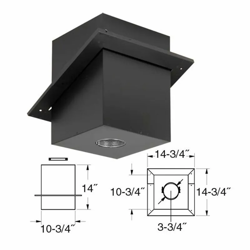 Duravent 3PVP-CS PelletVent Pro Cathedral Ceiling Support 3 inches 3PVP-CS