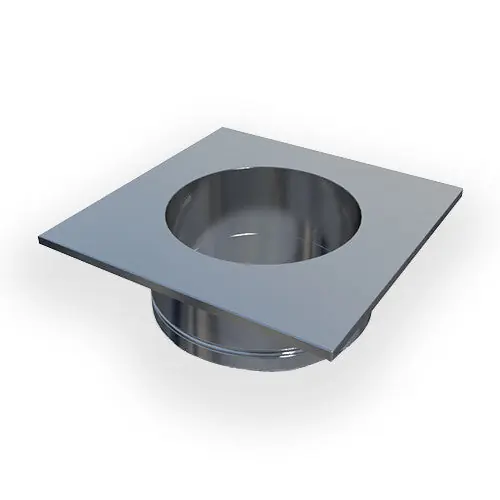 Enervex 221.0300.3014 Steel Chimney Adaptor for RS and RSHT 12 and RSHT 14
