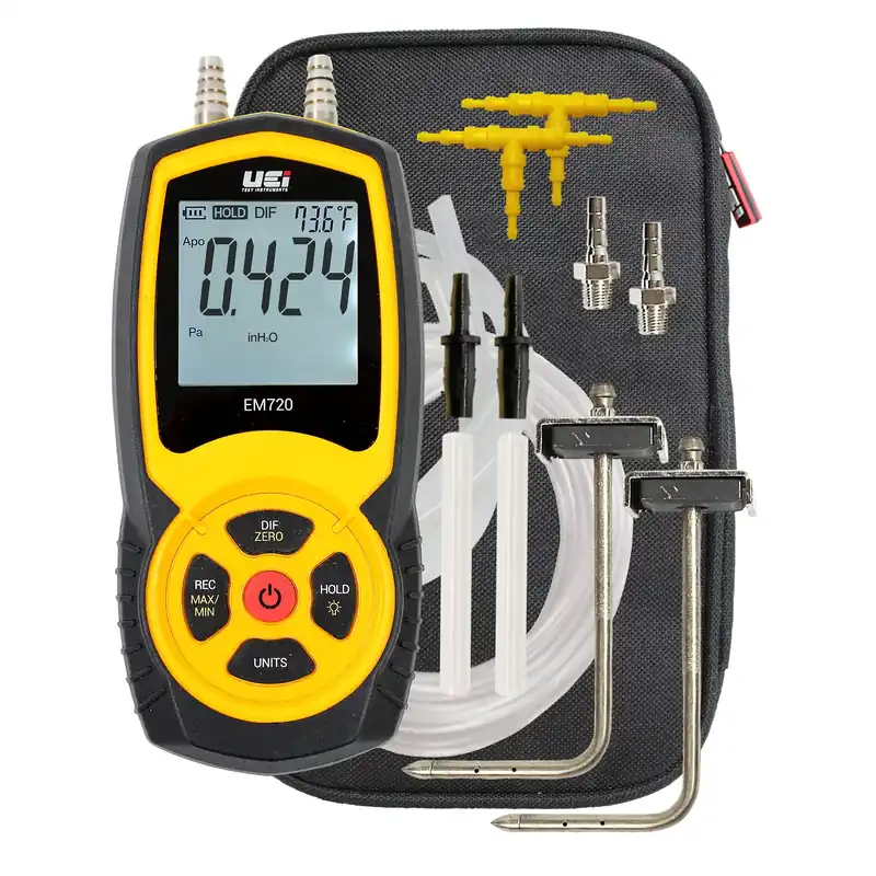 Uei EM720SPKIT Differential Manometer Kit, Hi-Res