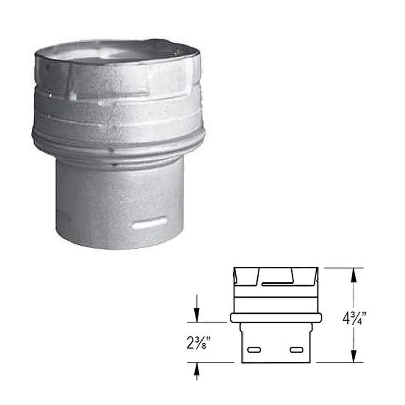 Duravent 3PVP-X4 PelletVent Pro 3 - 4 Inch Increaser