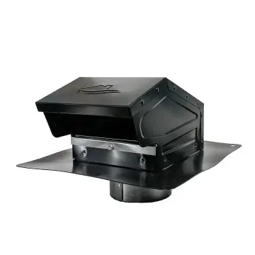 BUILDERS BEST 012638 BLACK GALVANIZED ROOF CAP