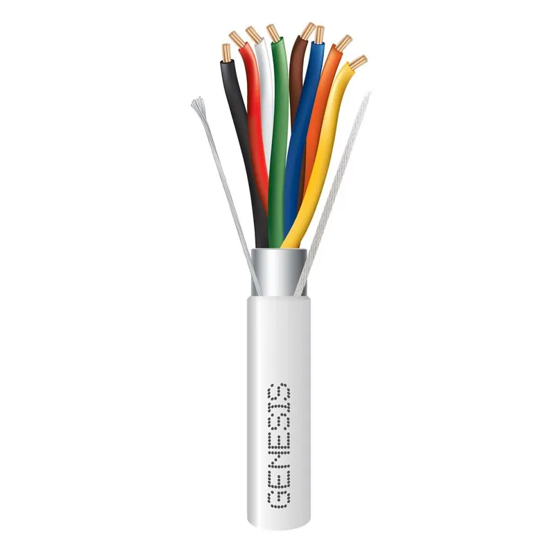 Genesis 32171012 18/8 Stranded Shielded Plenum Cable, CL3P, FPLP, CMP, FT6, 1000 feet Reel
