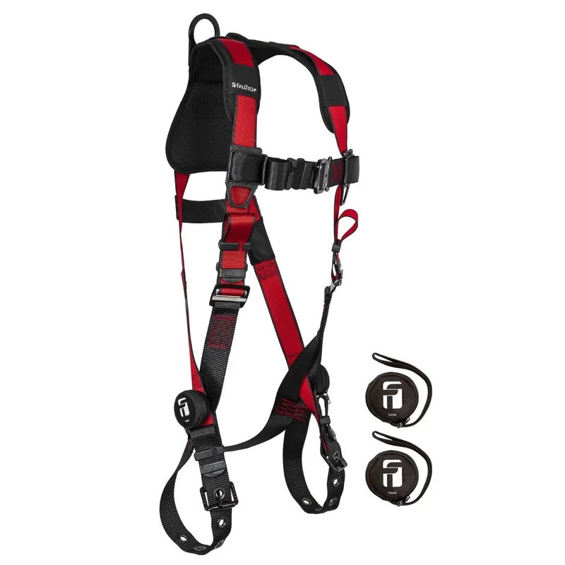 Falltech 7008CLX Tradesman Pro 1D Standard Non-belted Full Body Harness Tongue Buckle Leg Adjustments