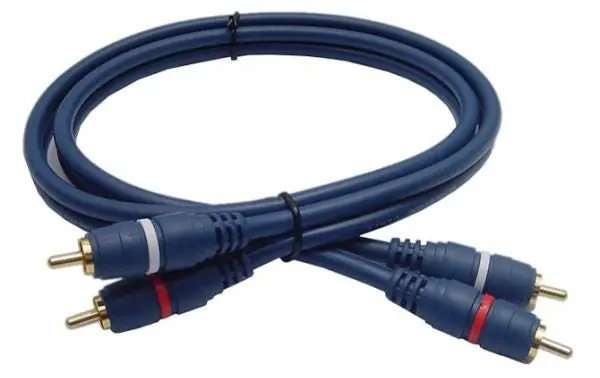 Calrad 55-700HG-1.5 High Grade 2 RCA Plugs to 2 RCA Plugs 1.5 Ft. Long
