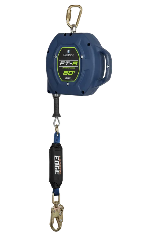 Falltech 721560LEC FT-R® Class 2 Leading Edge SRL with 60 feet Galvanized Steel Cable, 420 lb max.