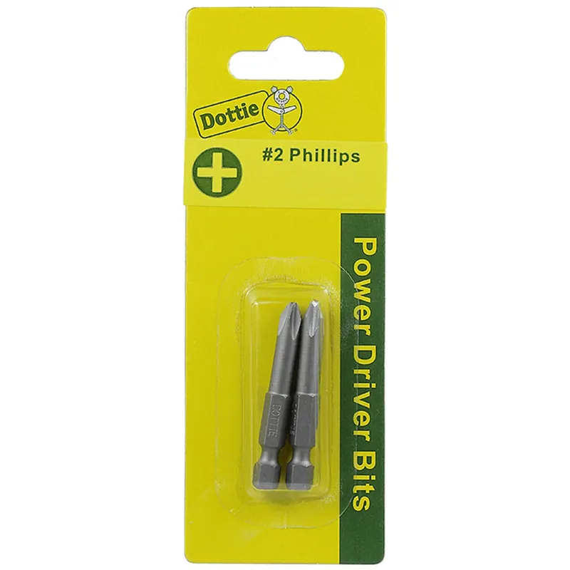 Lh Dottie IB2PXC Power Bit, #2 Tip Size, Phillips Tip Type, 3 in. Overall Length, 2 Pieces, #8-10 Screw Size