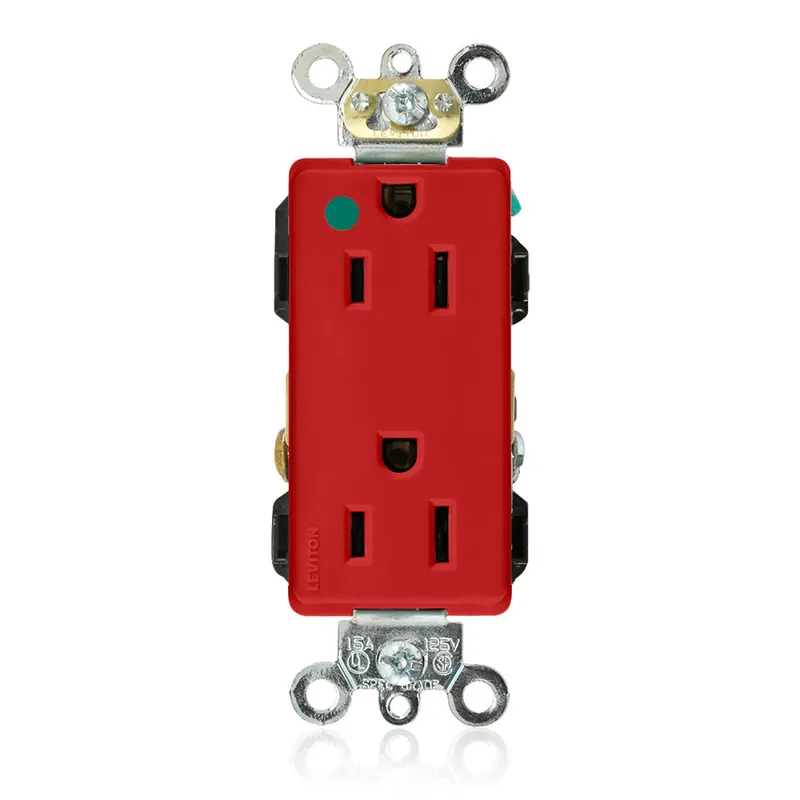 Leviton 16262-HGR Decora Plus Duplex Receptacle 15 Amp, 125 Volt