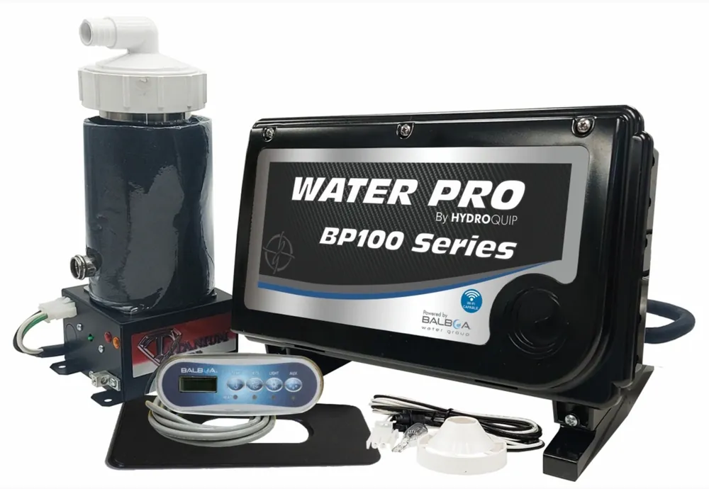 Hydroquip 50-BP1-200-40-C Water Pro BP100 Retro-Fit Spa Control 4.0kW Low-Flow Heater TP200 Panel