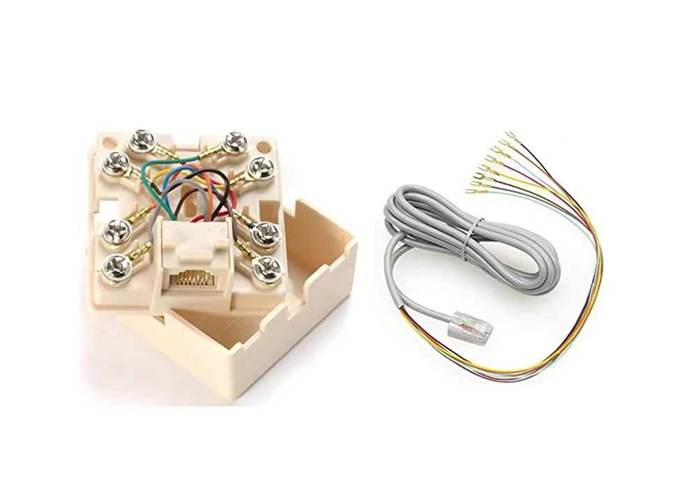 Tane Alarm TJ-8 Telephone Block and 18 inches Cord REPLACEMENT MPN