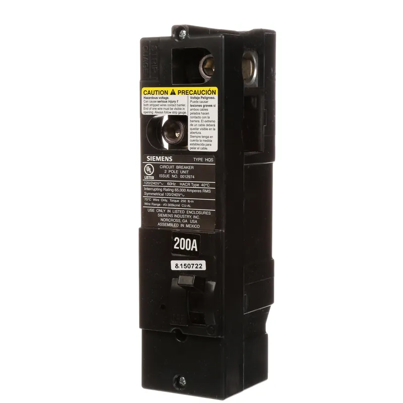 Siemens QS2200HH Breaker 200A 2P 120/24