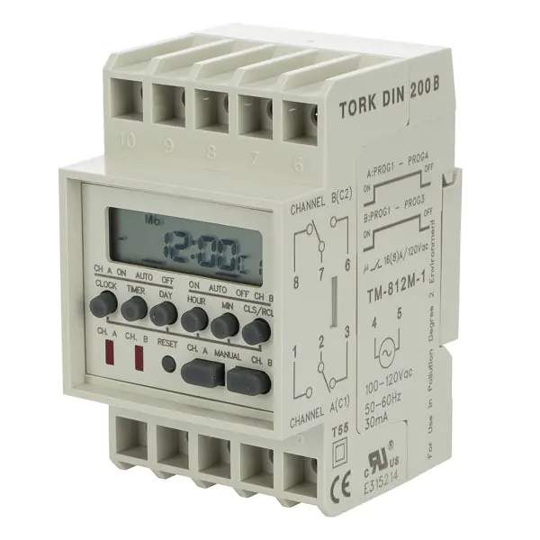 Nsi DIN200B Digital Time Switch 120 VAC