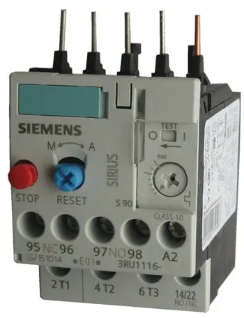 Siemens 3RU1116-1BB0 thermal overload relay 1.4 to 2 amp