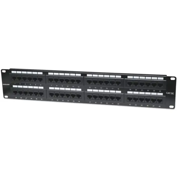 Intellinet 513579 CAT-5E Ethernet Patch Panel 48 Port UTP 2U