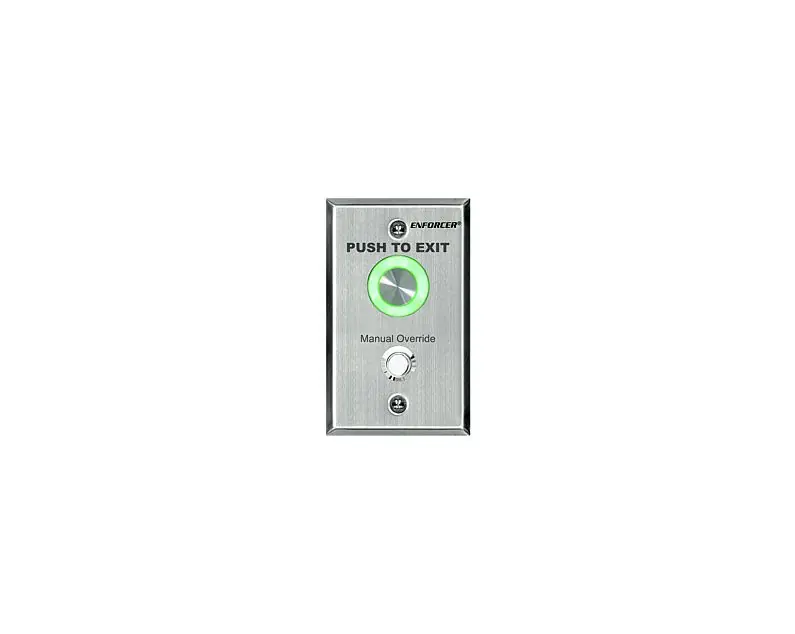 Seco-Larm SD-6276-SSVQ Piezoelectric Request-to-Exit Pushbutton Single-gang with Manual Override