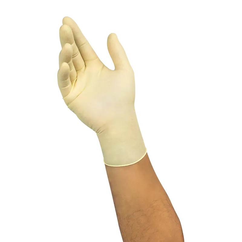 Ansell MF-300-L Microflex Diamond Grip Large Natural Rubber Latex Disposable Gloves