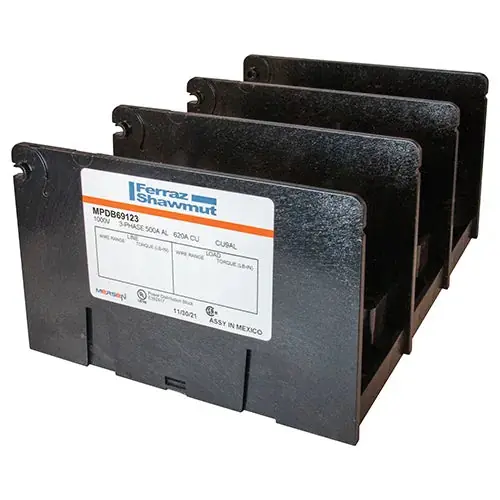 Mersen MPDB69123 power distribution block 620/500A