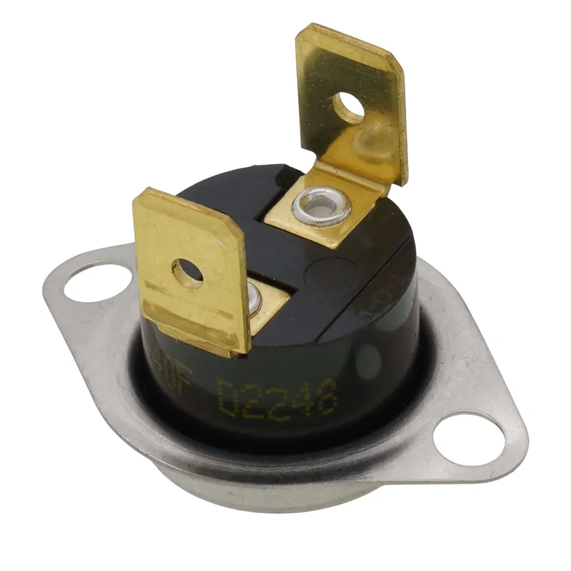 Supco SLS150 Thermostat Automatic Reset Rollout Switch 150 Degree F Cut Out Temperature, 110 Degree F Cut in Temperature, 45 Degree Angle 1/4 inches Terminal