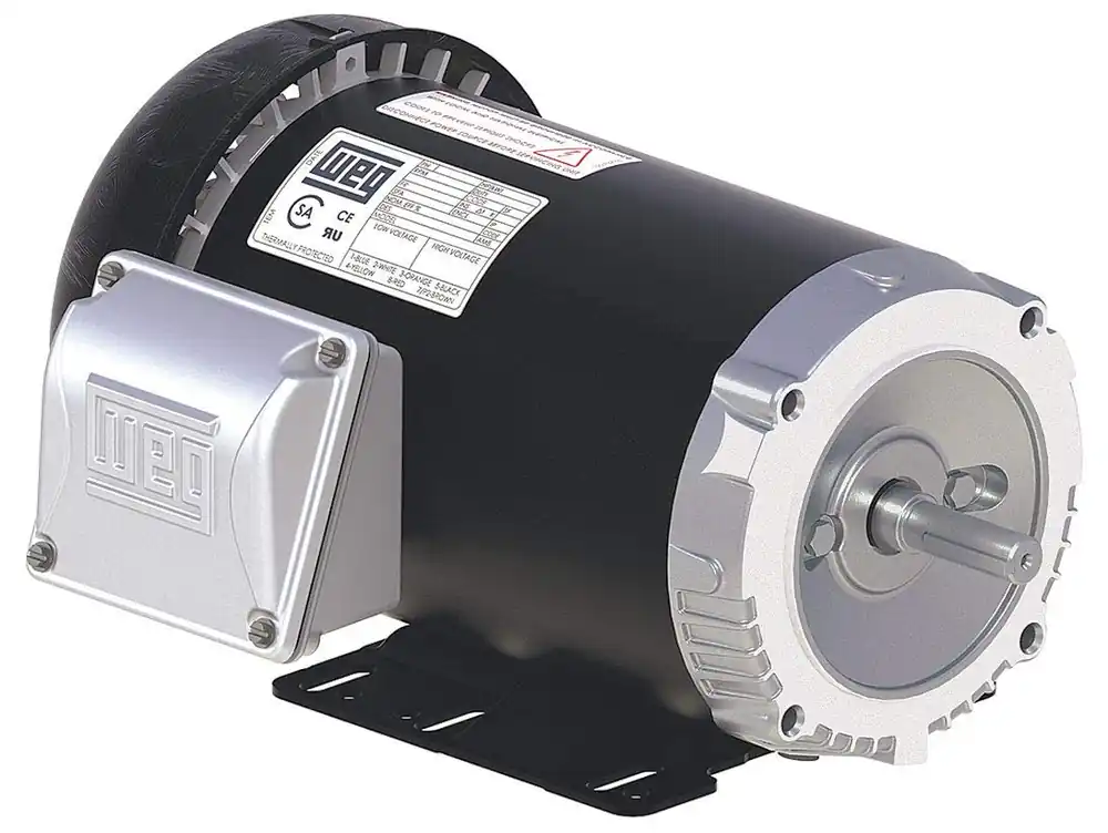 Weg .5036ES3E56-S tefc Standard Efficiency Fractional Electric Motor 1/2 hp 3-Phase 3500 rpm Frame 56