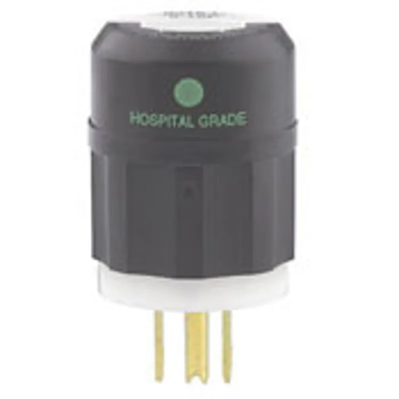 Leviton 8315-C Plug Straight Blade Hospital Grade 20 Amp