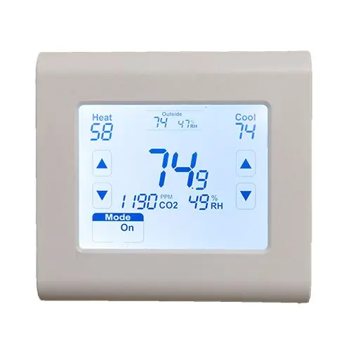 Io Hvac Controls UCC-DTH Saturn Indoor Sensor w/ Display For Temperature And Humidity