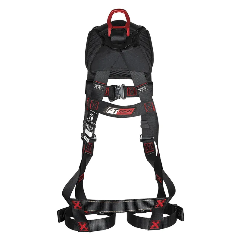Falltech 8143BFD-L FT-Iron 2D Climbing Non-Belted Full Body Harness Tongue Buckle Leg Adjustments